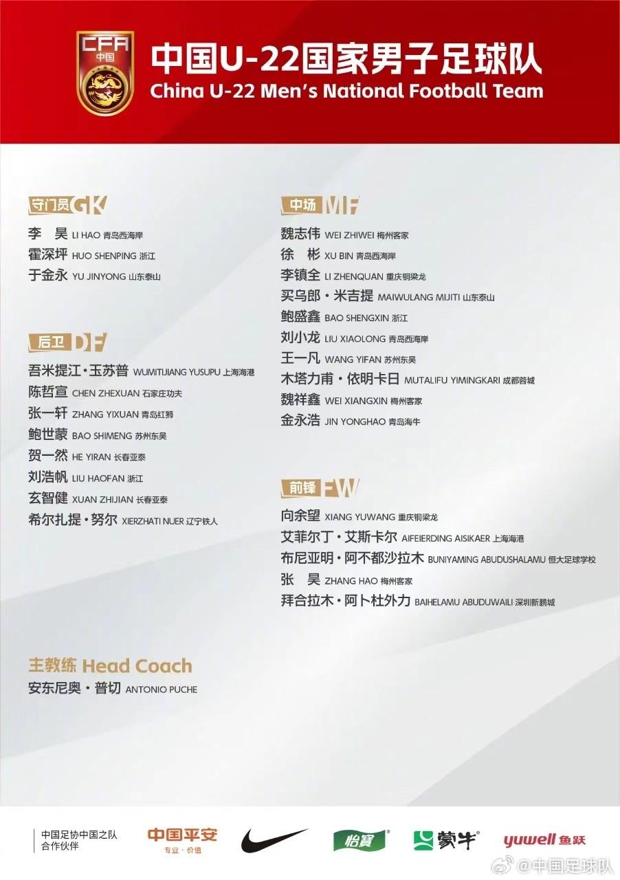 馬德興：受全運(yùn)會(huì)事件影響，U22國足集訓(xùn)無法召集所有球員